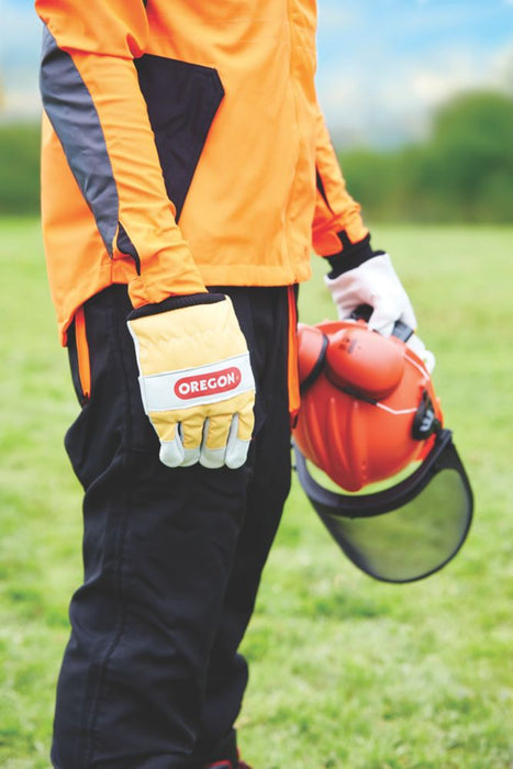 Oregon, guantes de protección para motosierra para ambas manos, talla M