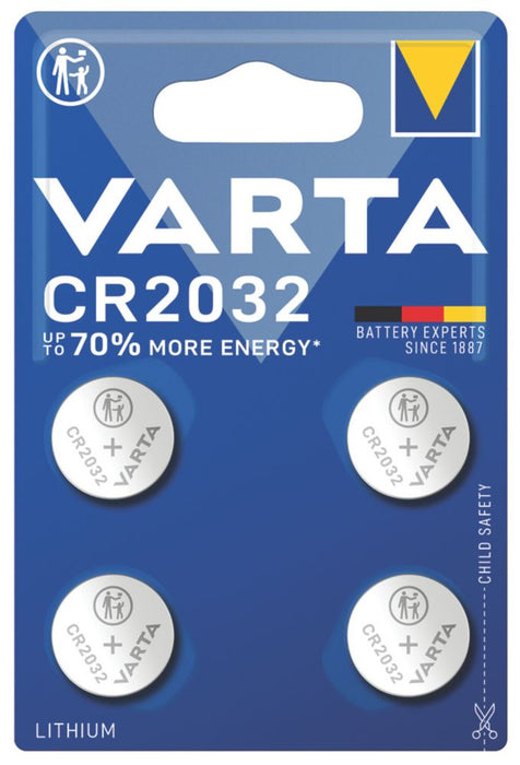 Baterie pastylkowe Varta CR2032 4 szt. w opakowaniu