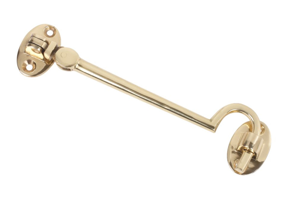 Cabin Hook Polished Brass 150mm