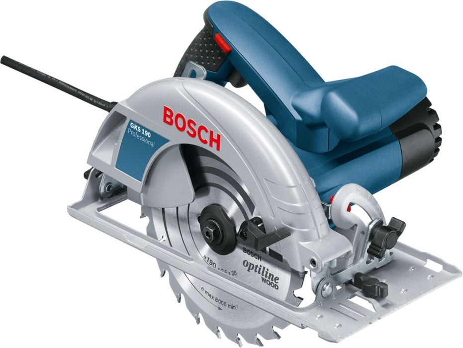Bosch - Sierra circular eléctrica profesional de 190 mm GKS 190 1400 W, 240 V
