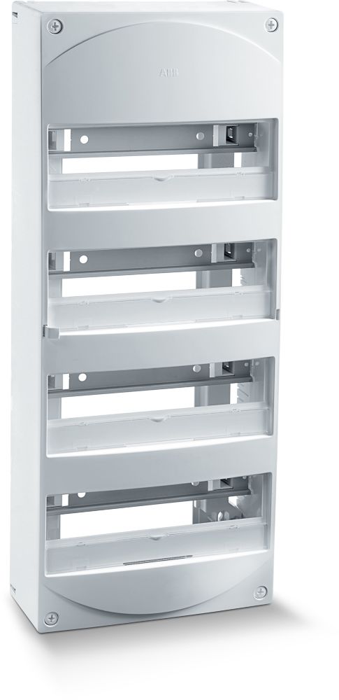 ABB 4-Module Unpopulated Enclosure Only Consumer Unit — Screwfix EU