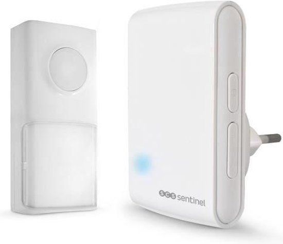 SCS Sentinel Ecobell 100 Plug-In Wireless Doorbell White