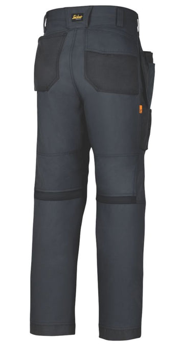 Pantalon de travail quotidien Snickers AllRoundWork gris acier tour de taille 35" longueur 32" 