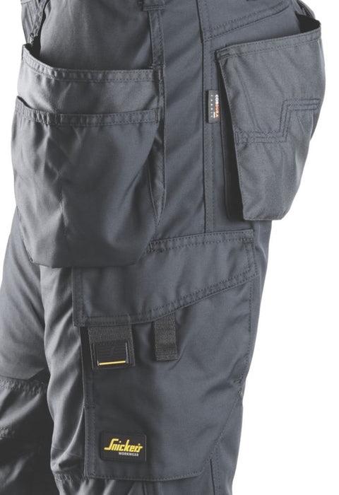 Pantalon de travail quotidien Snickers AllRoundWork gris acier tour de taille 35" longueur 32" 