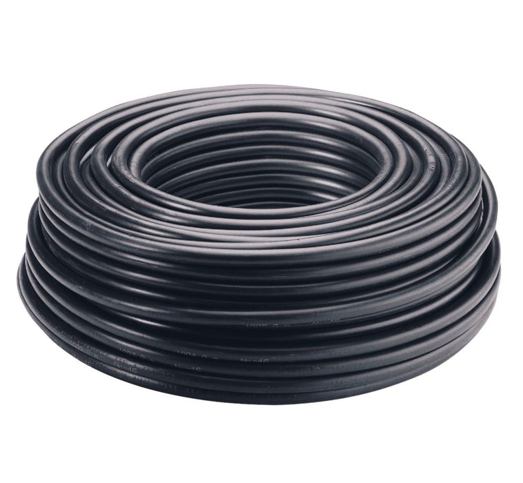 Cable rígido de instalación U-1000 R2V, 3 conductores, 2,5 mm², negro, bobina de 100 m