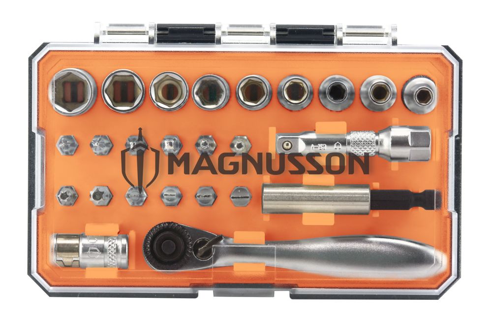 Zestaw kluczy nasadowych Magnusson z zabierakiem 1/4″ 25 szt.