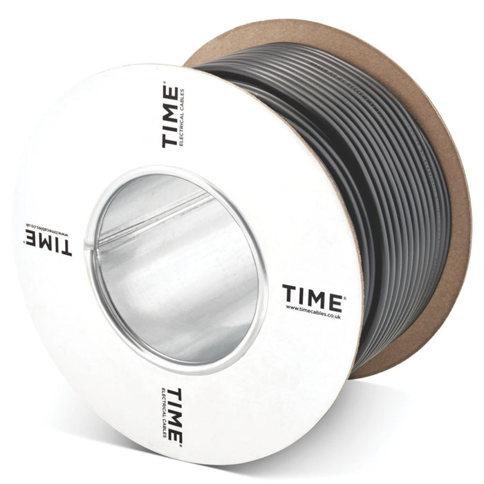 Time - Cable flexible 2192Y, 2 conductores, 0,75 mm², negro, rollo de 50 m