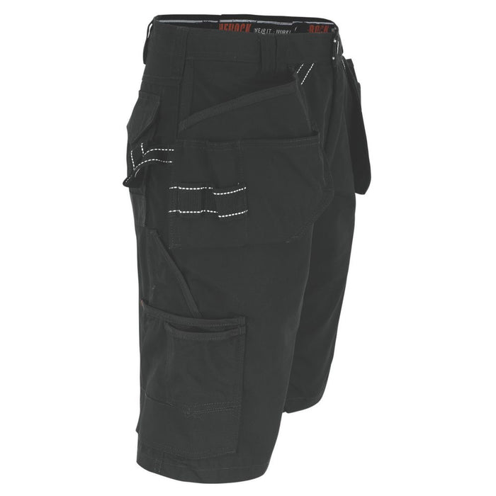 Herock Pallas, pantalón corto de trabajo, negro (cintura 40")