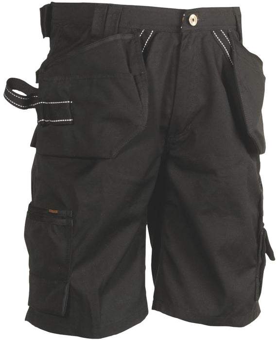 Herock Pallas, pantalón corto de trabajo, negro (cintura 40")