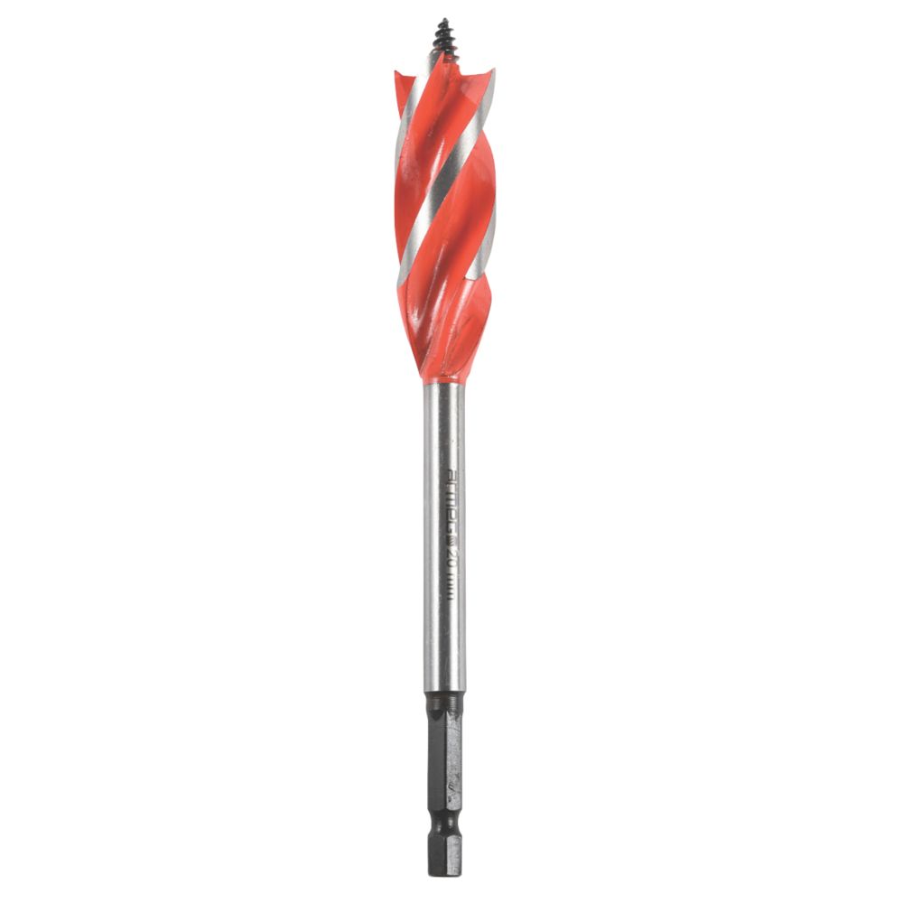 Armeg Wood Beaver 4-Flute Wood Drill Bit 165 x 20mm — Screwfix EU