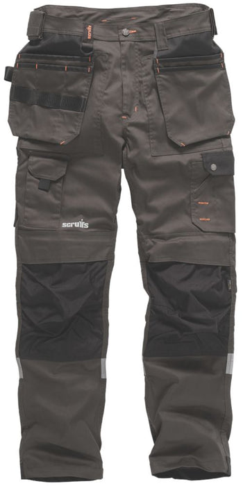 Spodnie robocze Scruffs Trade Stretch szaro-czarne W38 L32