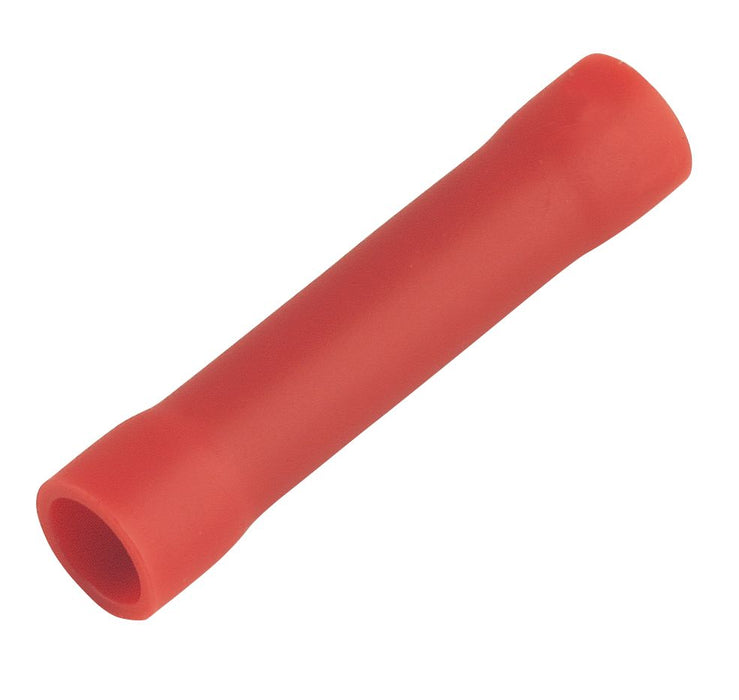 Insulated Red 0.5-1.5mmÂ² Crimp Butt 100 Pack