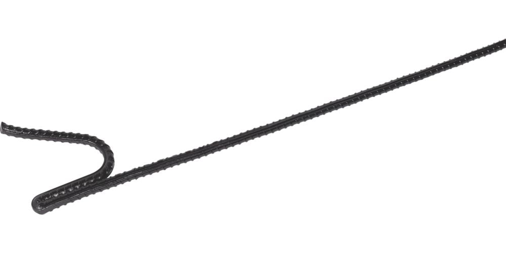 Roughneck 64-611, picas para barrera de 1,2 m × 9 mm, negro, pack de 10