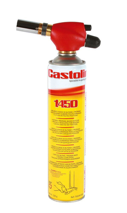 Juego de soplete y cartucho de gas Castolin 1450