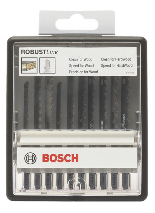 Bosch  2.607.010.540 Wood Wood Jigsaw Blade Set 10 Pieces