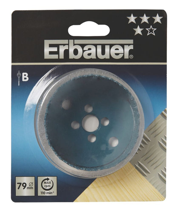 Erbauer, broca de corona multimaterial de 79 mm