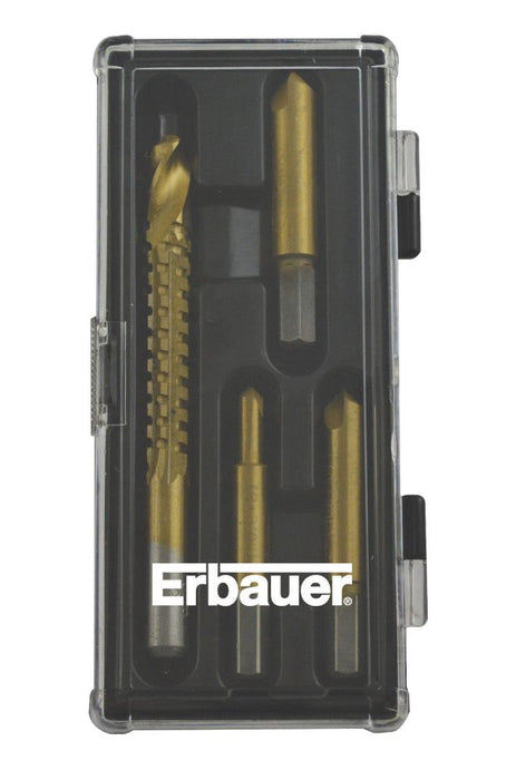 Erbauer, extractores de tornillos, juego de 4 piezas
