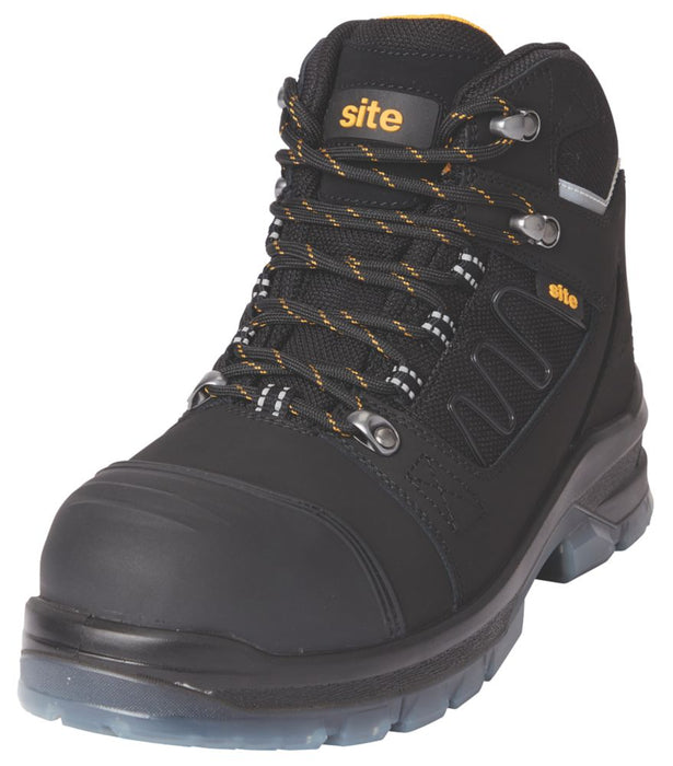 Site Natron   Safety Boots Black Size 8