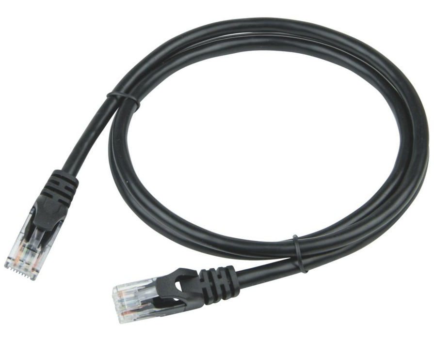 10 câbles Ethernet RJ45 Cat 6 non blindés noirs Philex 1m