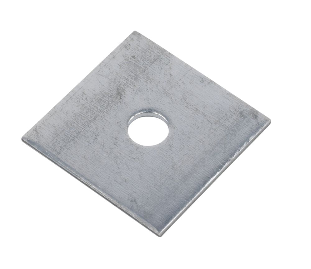 Sabrefix M10 Square Plate Washers Galvanised 50mm x 50mm 50 Pack