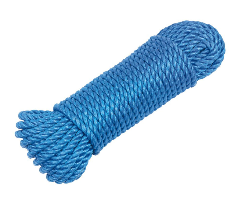 Cuerda de polipropileno azul de 10 mm x 27 m