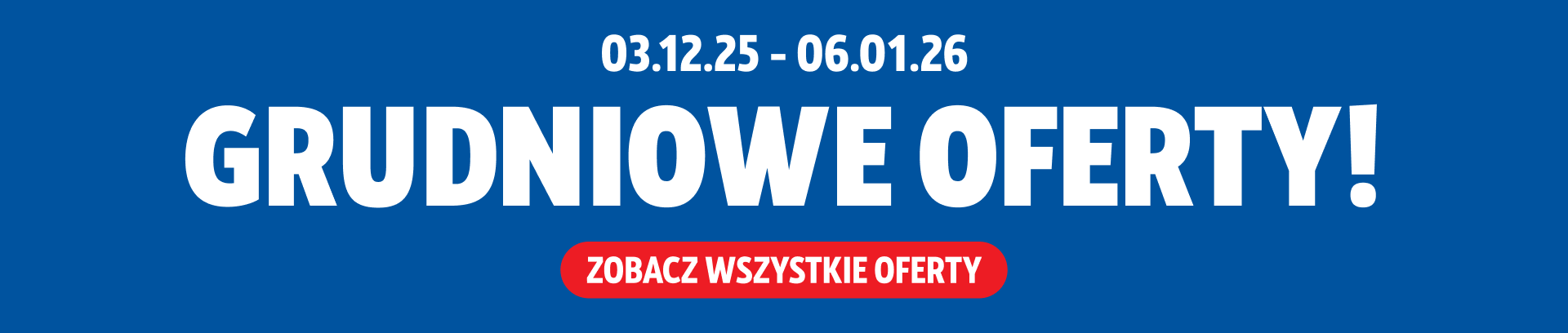 Grudniowe Oferty ! 03.12.25 - 06.01.26