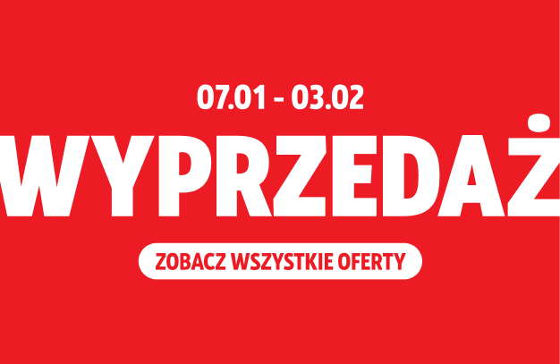Wyprzedaż  07.01 - 03.02