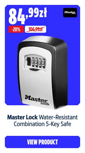 Save 2% Master Lock Water-Resistant Combination 5-Key Safe 84.99  zł