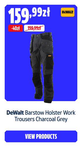 Save 40zł DeWalt Barstow Holster Work Trousers Charcoal Grey 159.99  zł
