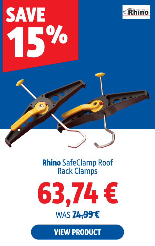 Save 15% Rhino SafeClamp Roof Rack Clamps 63.74 €.