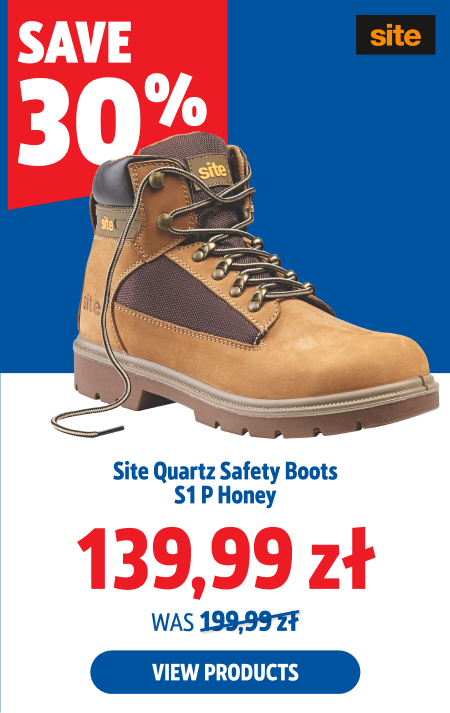 Save 30%, Site Quartz Safety Boots S1 P Honey, 139.99 zł