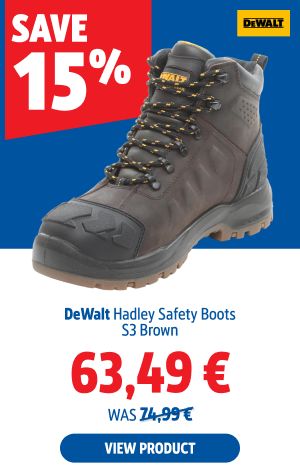 Save 15% DeWalt Hadley Safety Boots S3 Brown  63.49 € 