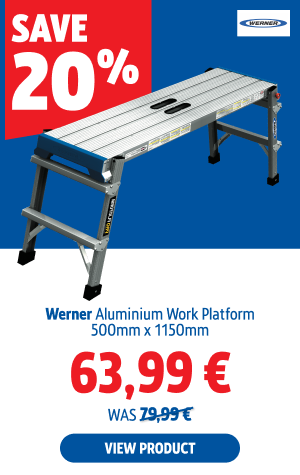 Save 20% Werner Aluminium Work Platform 500mm x 1150mm 63.99 € 